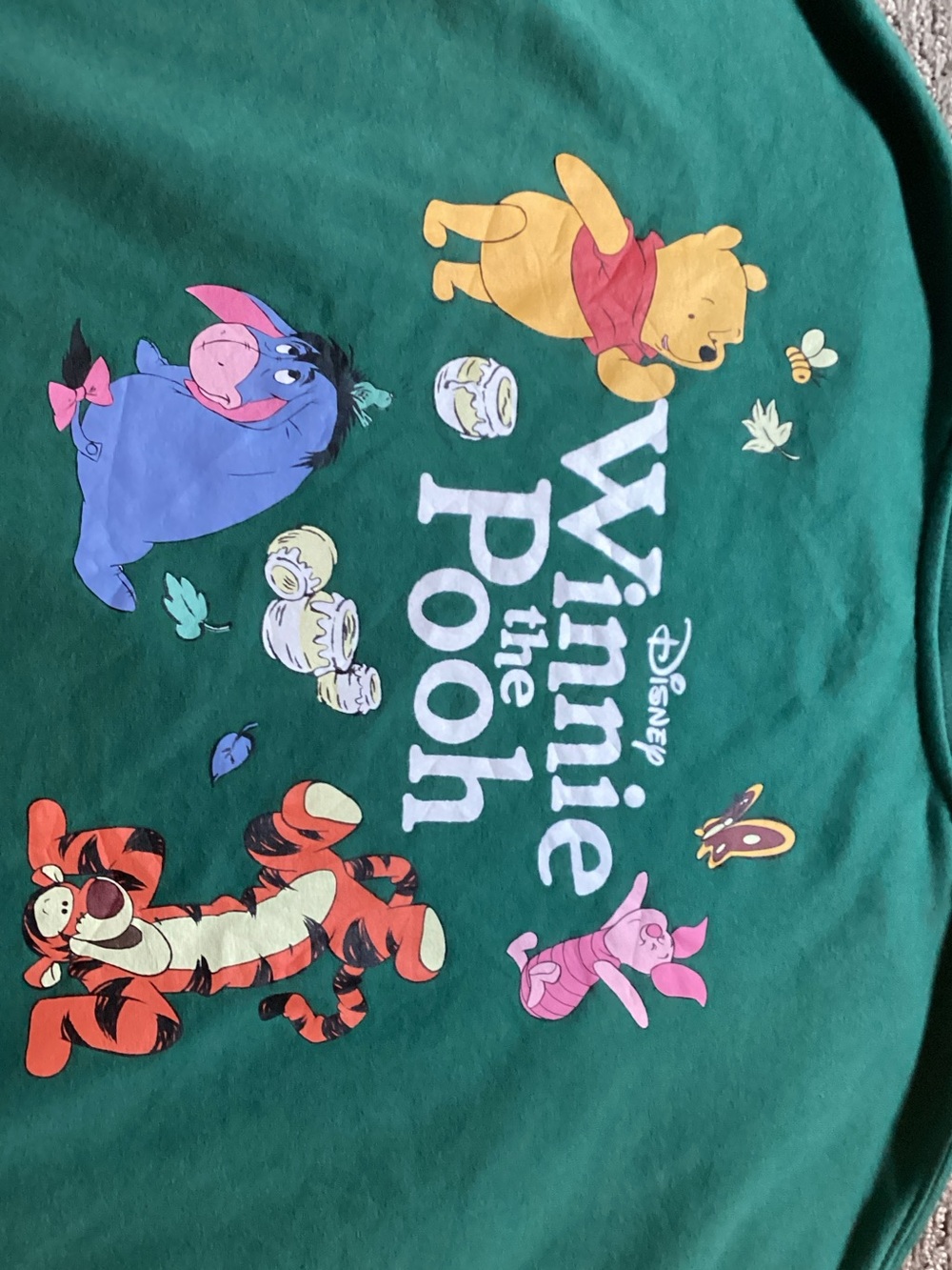 Hybrid Apparel Green Disney Winnie the Pooh Logo Sweatshirt - Picture 6 of 6